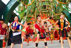 Konyak tribe warriors Nagaland dance